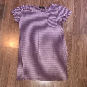 Pink stripped sun dress